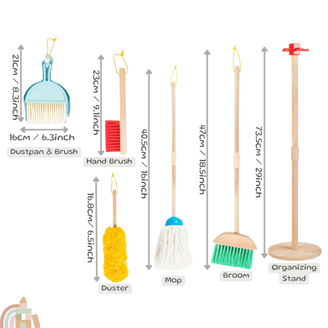 Montessori Wooden Cleaning Toys - Monteplay