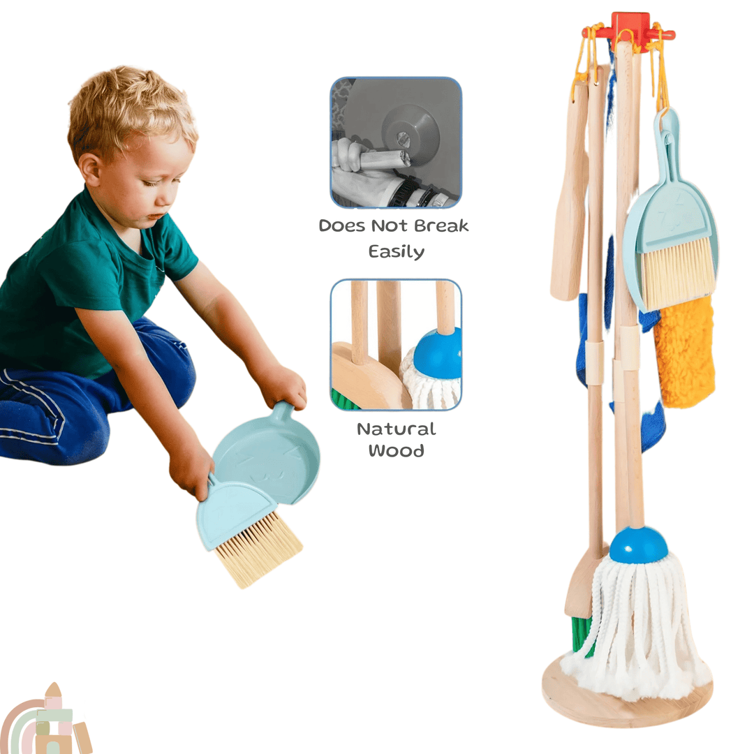 Montessori Wooden Cleaning Toys - Monteplay