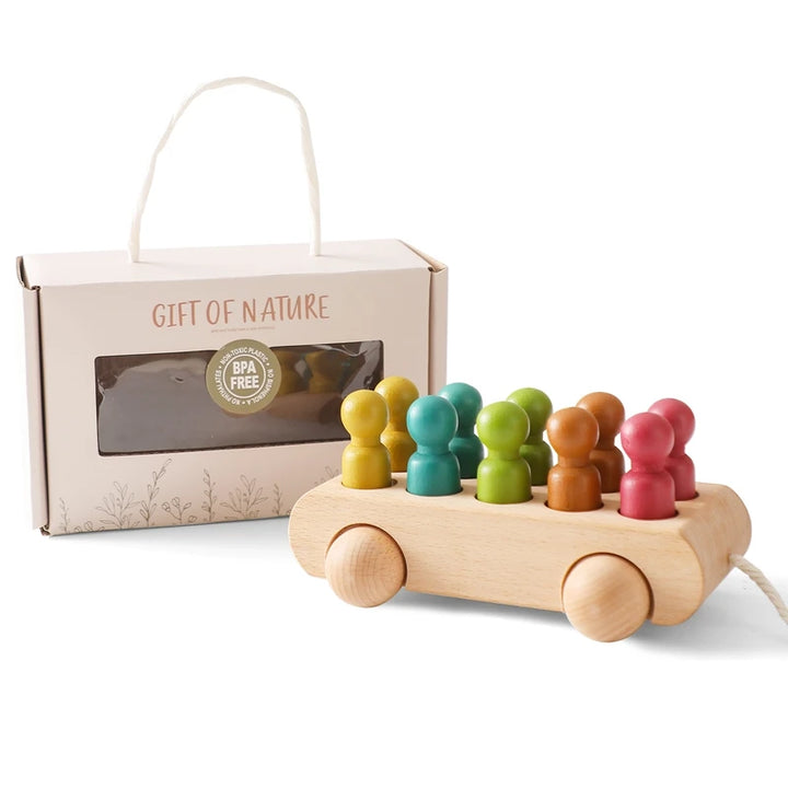 Wooden Montessori Train Toy