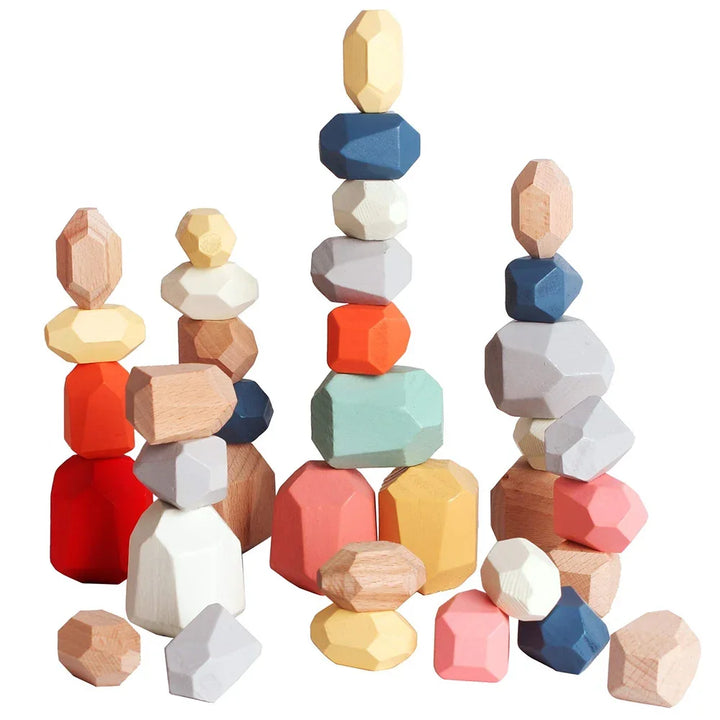 Montessori Wooden Stacking Stones