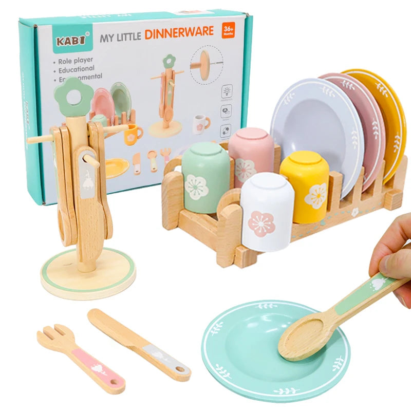 Wooden Play Food Set