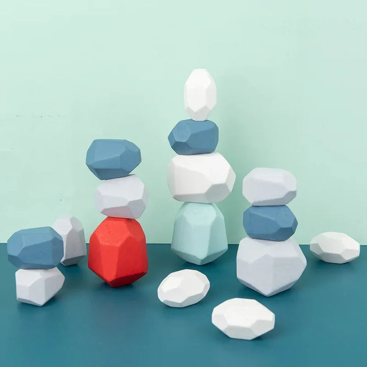 Montessori Wooden Stacking Stones