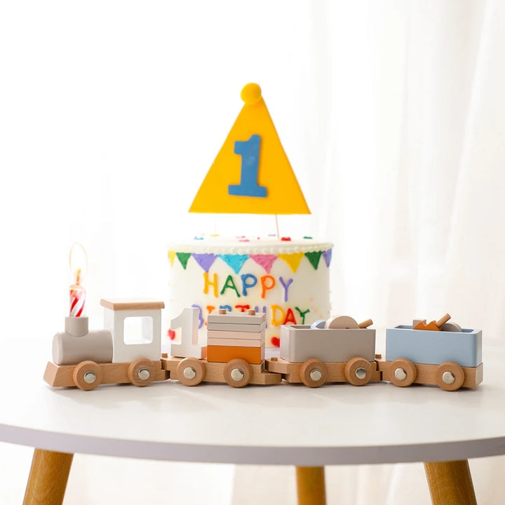 Wooden Montessori Train Toy