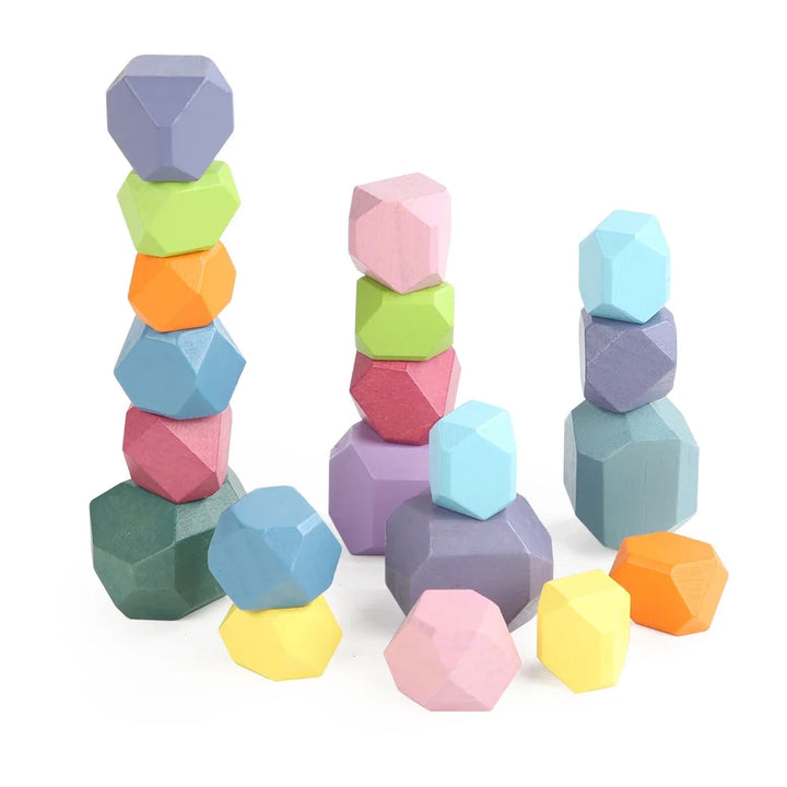 Montessori Wooden Stacking Stones