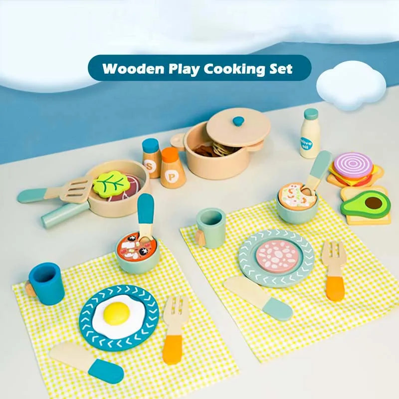 Wooden Play Food Set