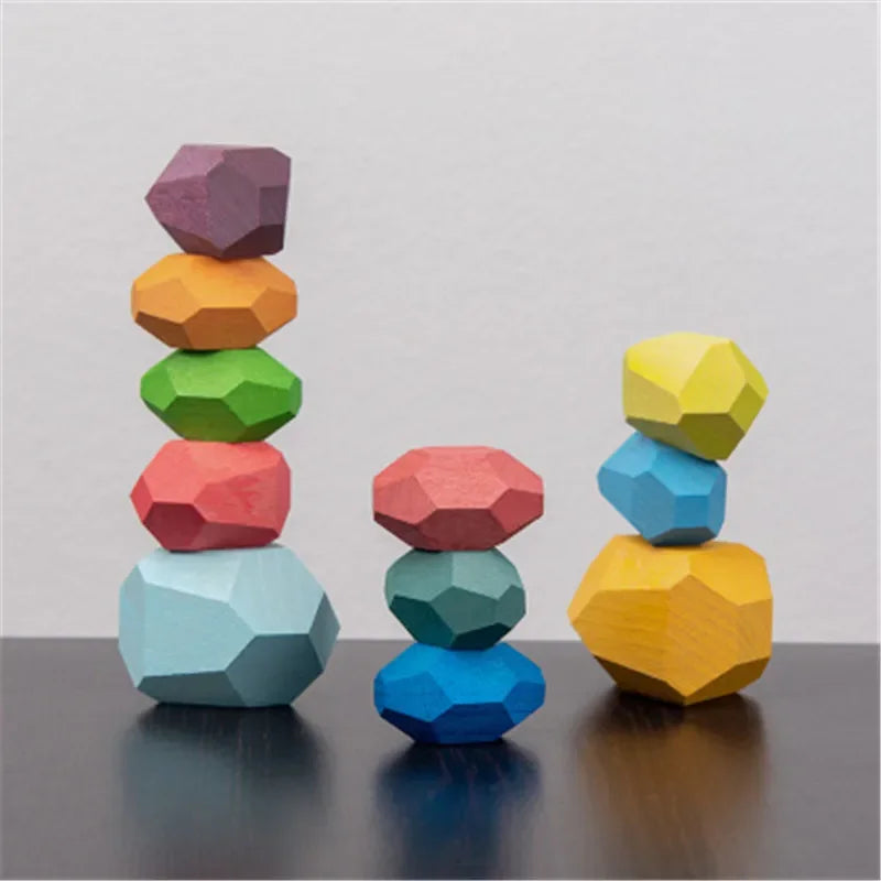 Montessori Wooden Stacking Stones