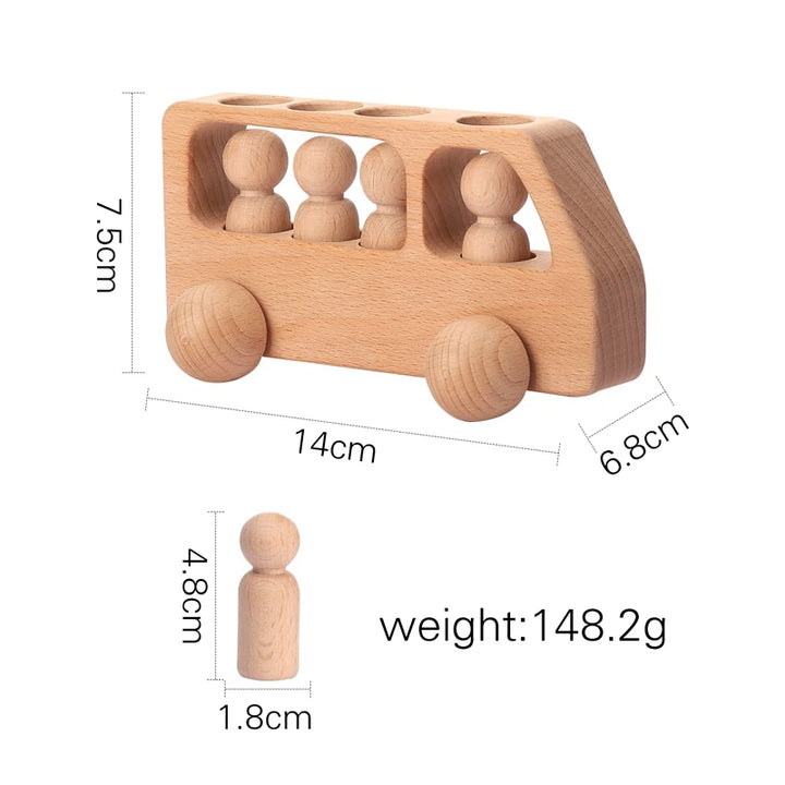 Wooden Montessori Train Toy